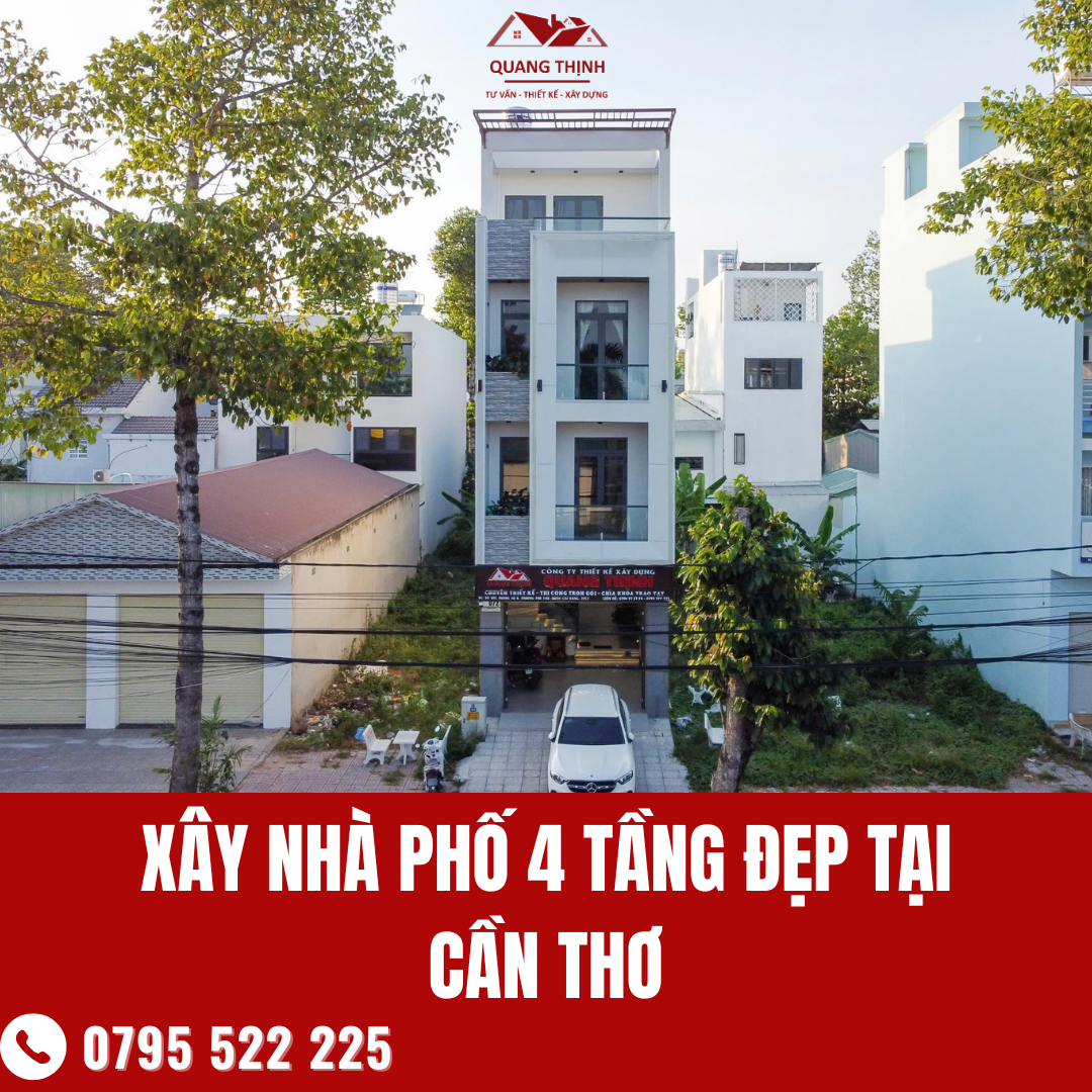 nhà phố 4 tầng tại cần thơ
