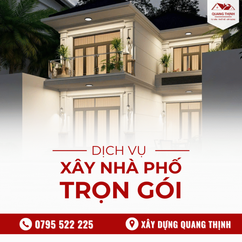 xây nhà phố trọn gói
