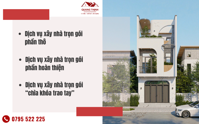 dịch vụ xây nhà trọn gói