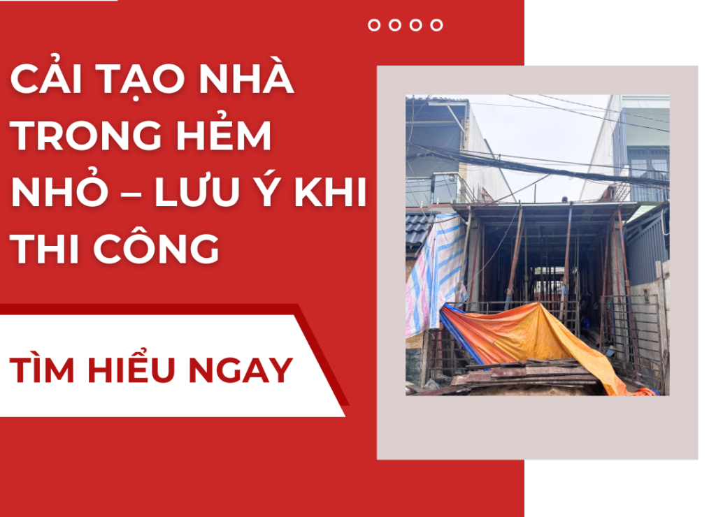 cải tạo nhà - lưu ý