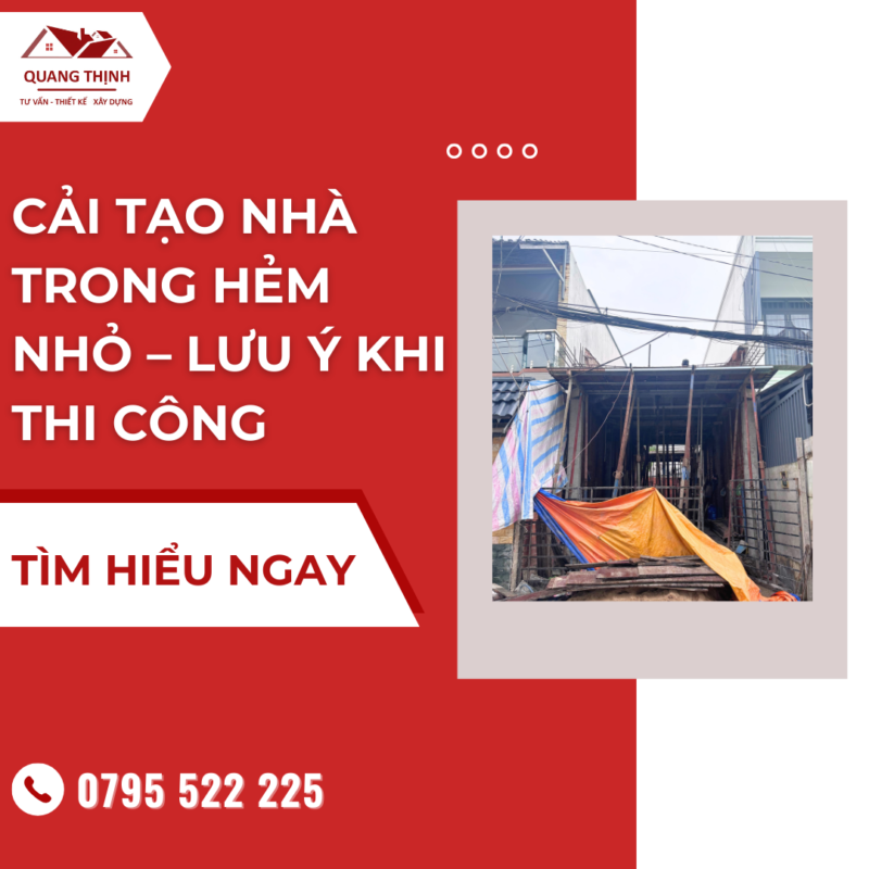 cải tạo nhà - lưu ý