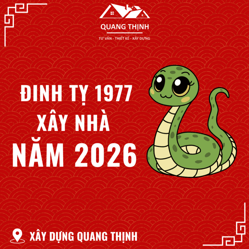 đinh tỵ 1977 xây nhà năm 2026