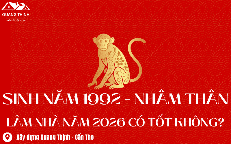 1992 nhâm thân làm nhà năm 2026 có tốt không