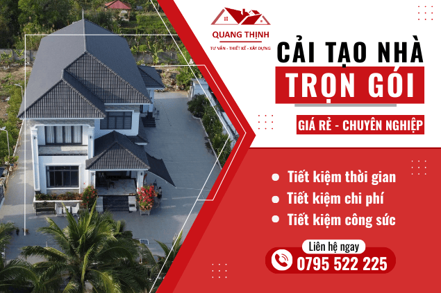Dịch vụ cải tạo nhà trọn gói giá rẻ và chuyên nghiệp tại Cần Thơ giúp tiết kiệm thời gian, chi phí và công sức cho gia chủ