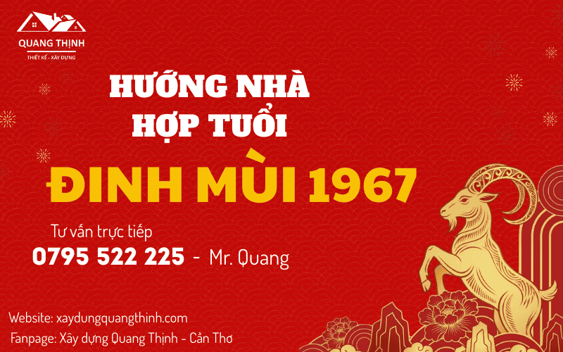 hướng nhà hợp tuổi 1967