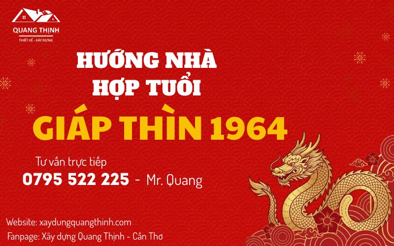 Hướng nhà hợp tuổi 1964
