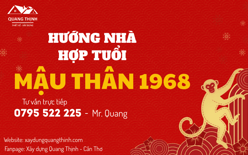 hướng nhà hợp tuổi Mậu Thân 1968