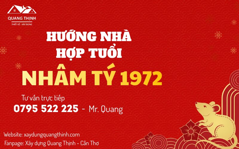 hướng nhà hợp tuổi 1972