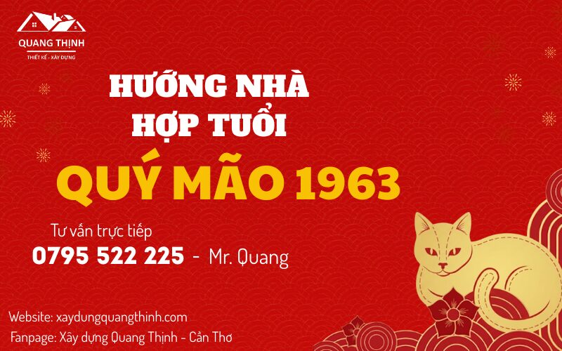 Hướng nhà hợp tuổi Quý Mão 1963