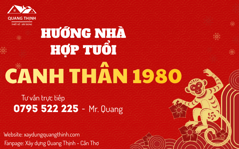 hướng nhà hợp tuổi 1980
