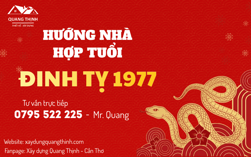 hướng nhà hợp tuổi 1977