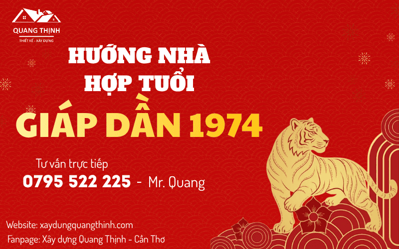 hướng nhà hợp tuổi 1974