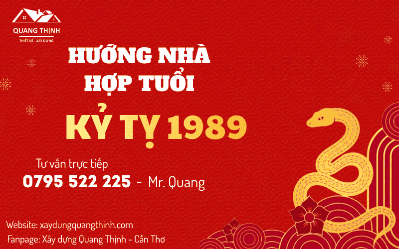 Hướng nhà hợp tuổi 1989