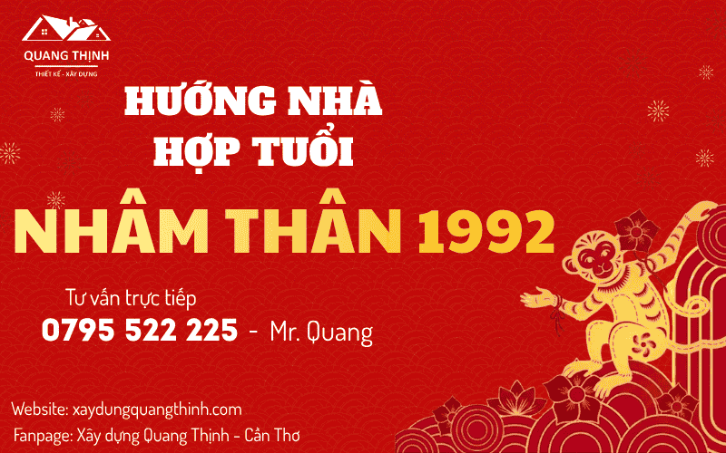 hướng nhà hợp tuổi 1992