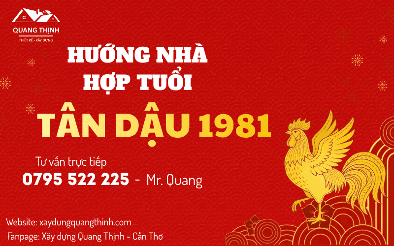 Hướng nhà hợp tuổi 1981